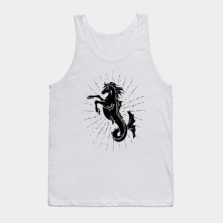 Seahorse Illustration Tank Top